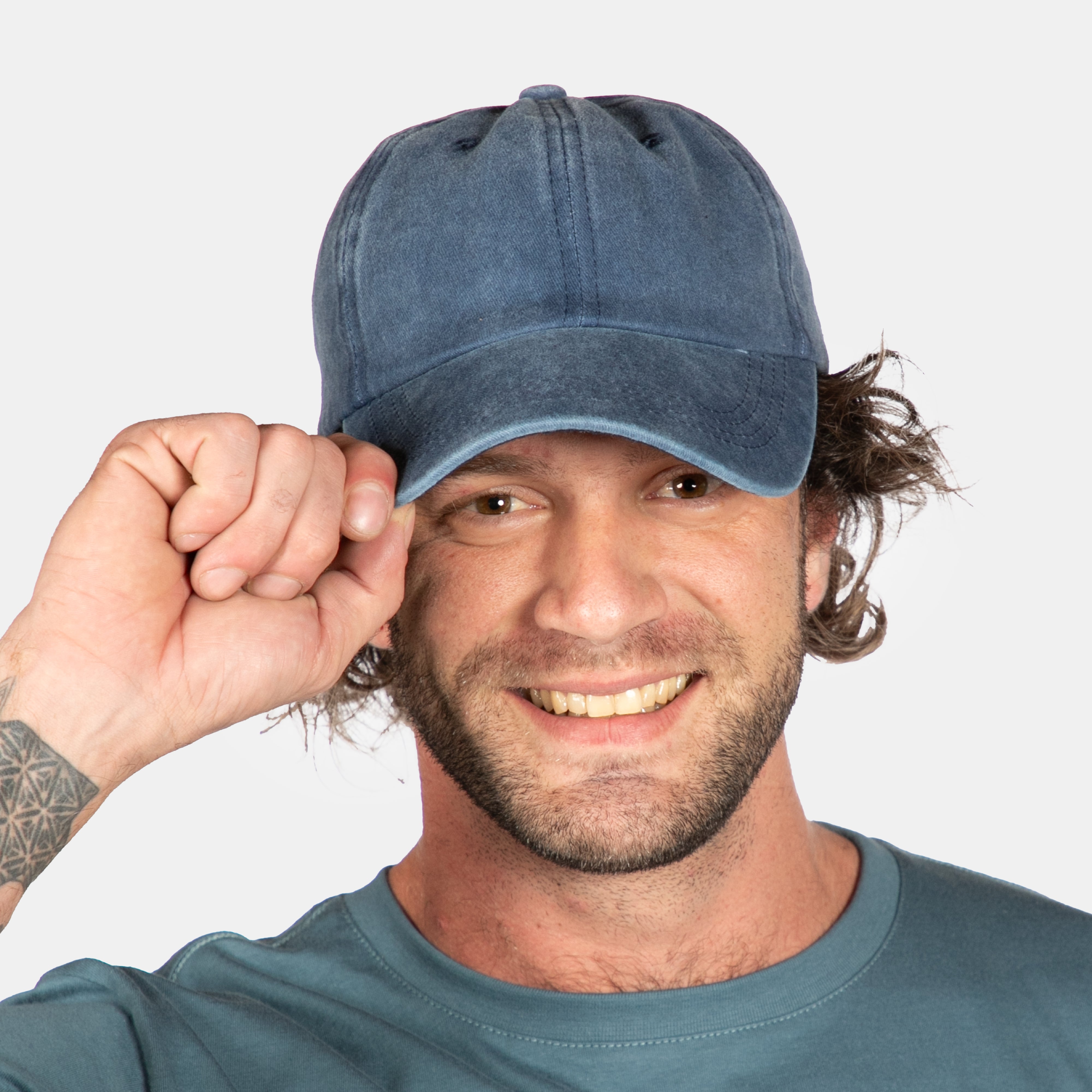 Men's Baseball Dad Cap Navy – Big Blue - Main Image
