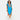 Ladies' Slim Fit Kaftan - Turquois