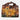 Arty Folding Tote Bag - Gold