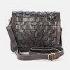 Leather Woven Sling Bag