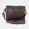 Leather Woven Sling Bag