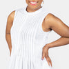 Pintuck Frill Dress