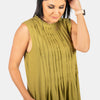 Pintuck Frill Dress