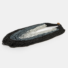 Beaded Layer Necklace - BLACK
