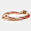 Wood String Necklace - RUBY