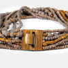 Wood String Necklace - GREY