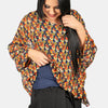 Print Batwing Top