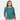 Women's Cross Over 3/4 Length V-Neck Top - Teal