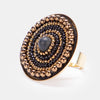 Indie Beads Circle Ring - BLACK
