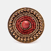 Indie Beads Circle Ring - BROWN