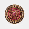 Indie Beads Circle Ring - CHOCOLATE