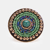 Indie Beads Circle Ring - GREEN