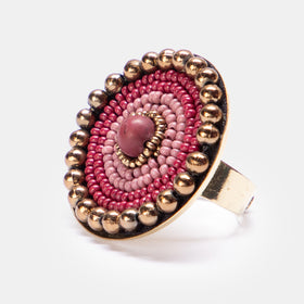 Indie Beads Circle Ring - PINK