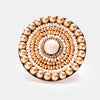 Indie Beads Circle Ring - WHITE