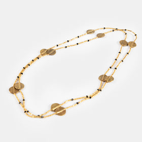 Brass Disc Necklace