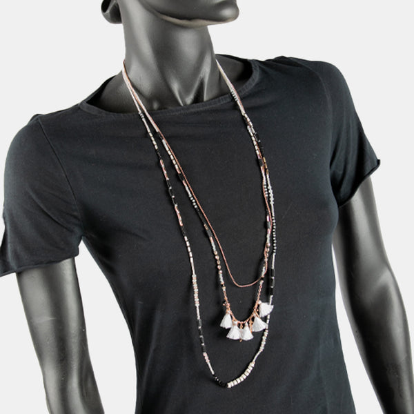 BoHo Necklace - BLACK