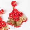 Pipe Earrings - RED