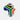 South African Flag printed on Africa Keyring