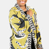 Border Print Kimono