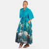 Aqua Flower Shirt Dress