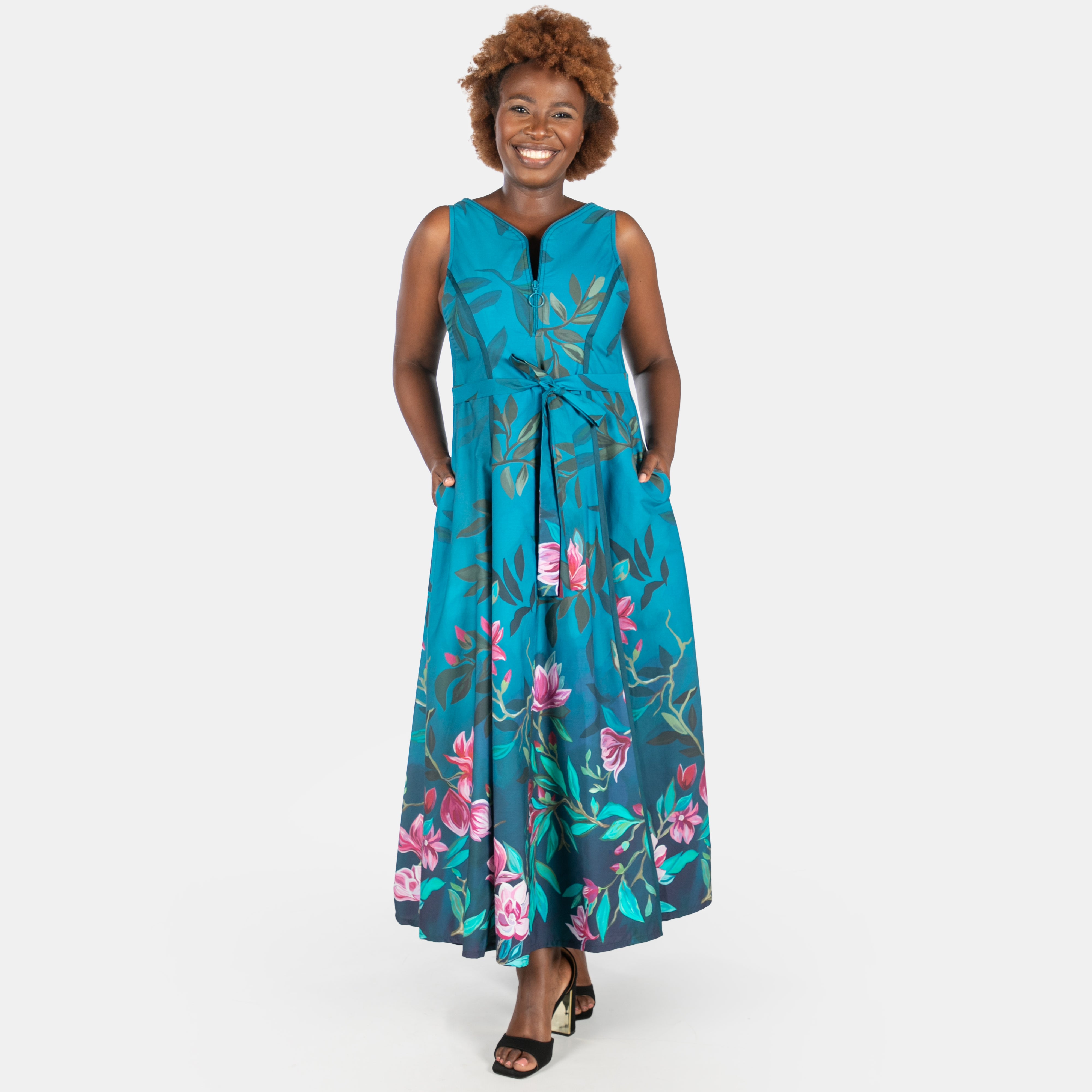 Ladies' Bridgerton Dress - Teal – Big Blue