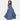 Ladies' Madrid Wrap Dress with Colar - Navy