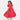 Ladies' Free Flowing Odette Dress with Puff Sleeves - Ruby