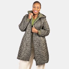 Puffer Coat - OLIVE