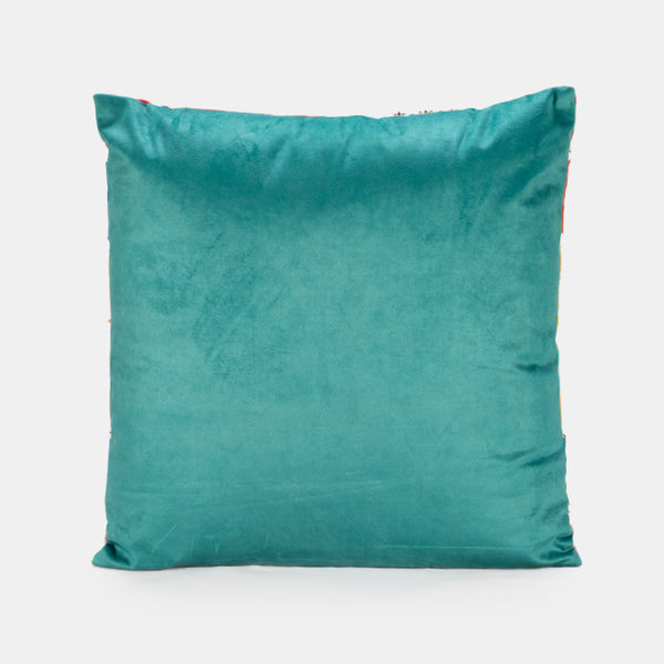 Embroidered Cushion - Moroccan Teal
