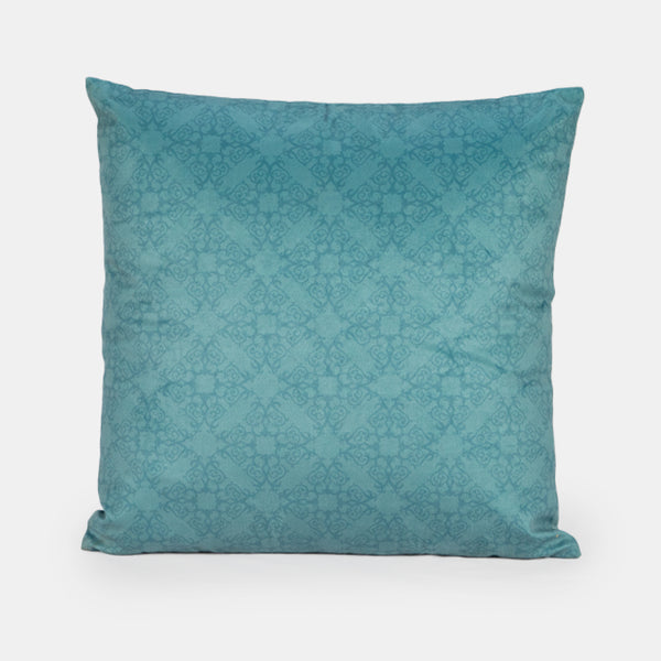 Embroidered Cushion - Rose Blue