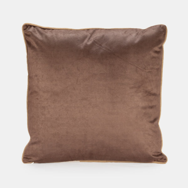 Embroidered Cushion - Vintage Brown