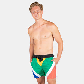 Swim Shorts SA Flag