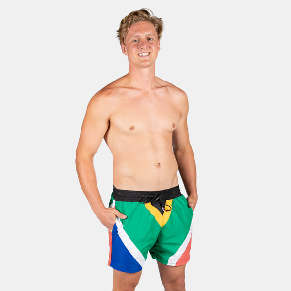Swim Shorts SA Flag