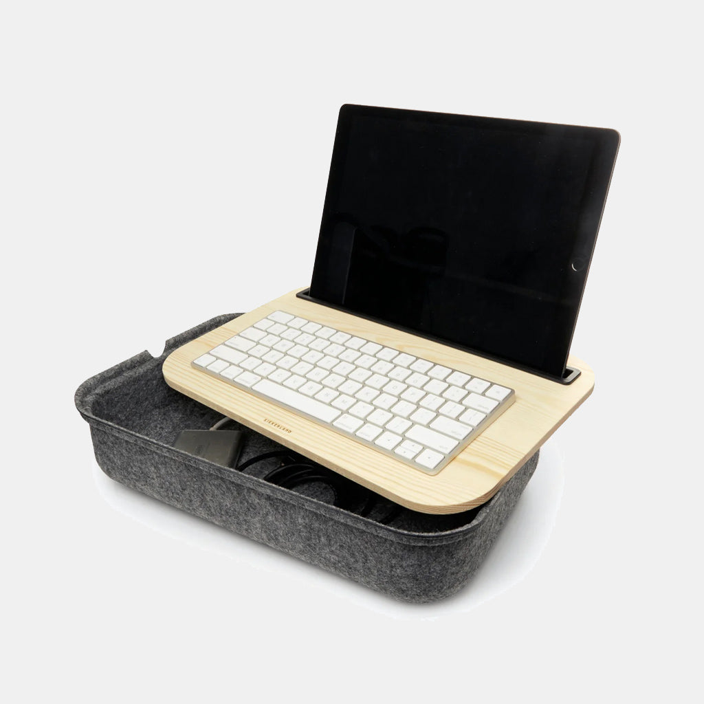 Ibed IBed Felt Covered Storage Unit Lap Desk Removable Cover – Big Blue