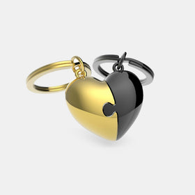 Heart Puzzle Keyring