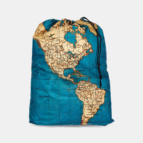 Map Travel Laundry Bag